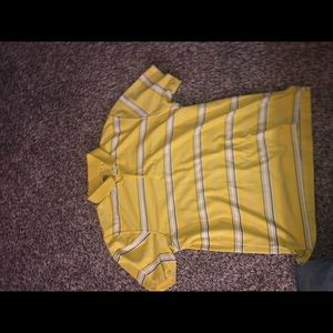Yellow stripped polo